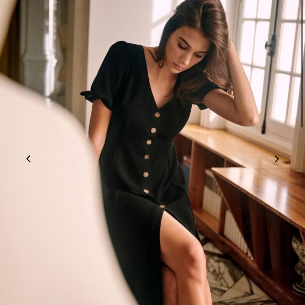 Sezane black Vic dress- NWT